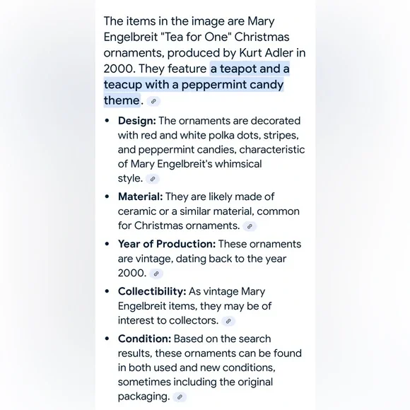 Mary Engelbreit Red and White Peppermint Tea Set - Picture 14 of 14